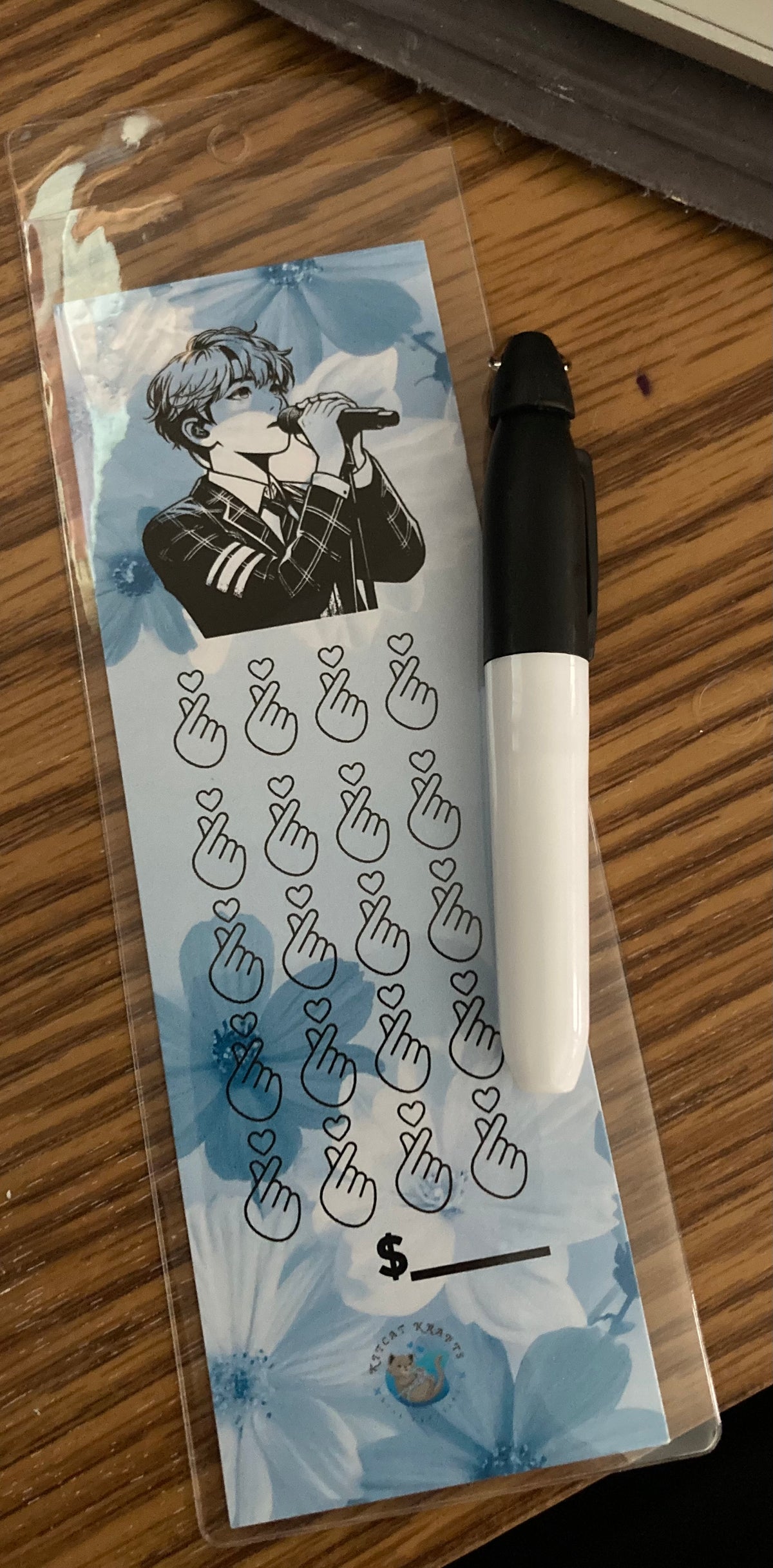 Kpop bookmarks savings challenges