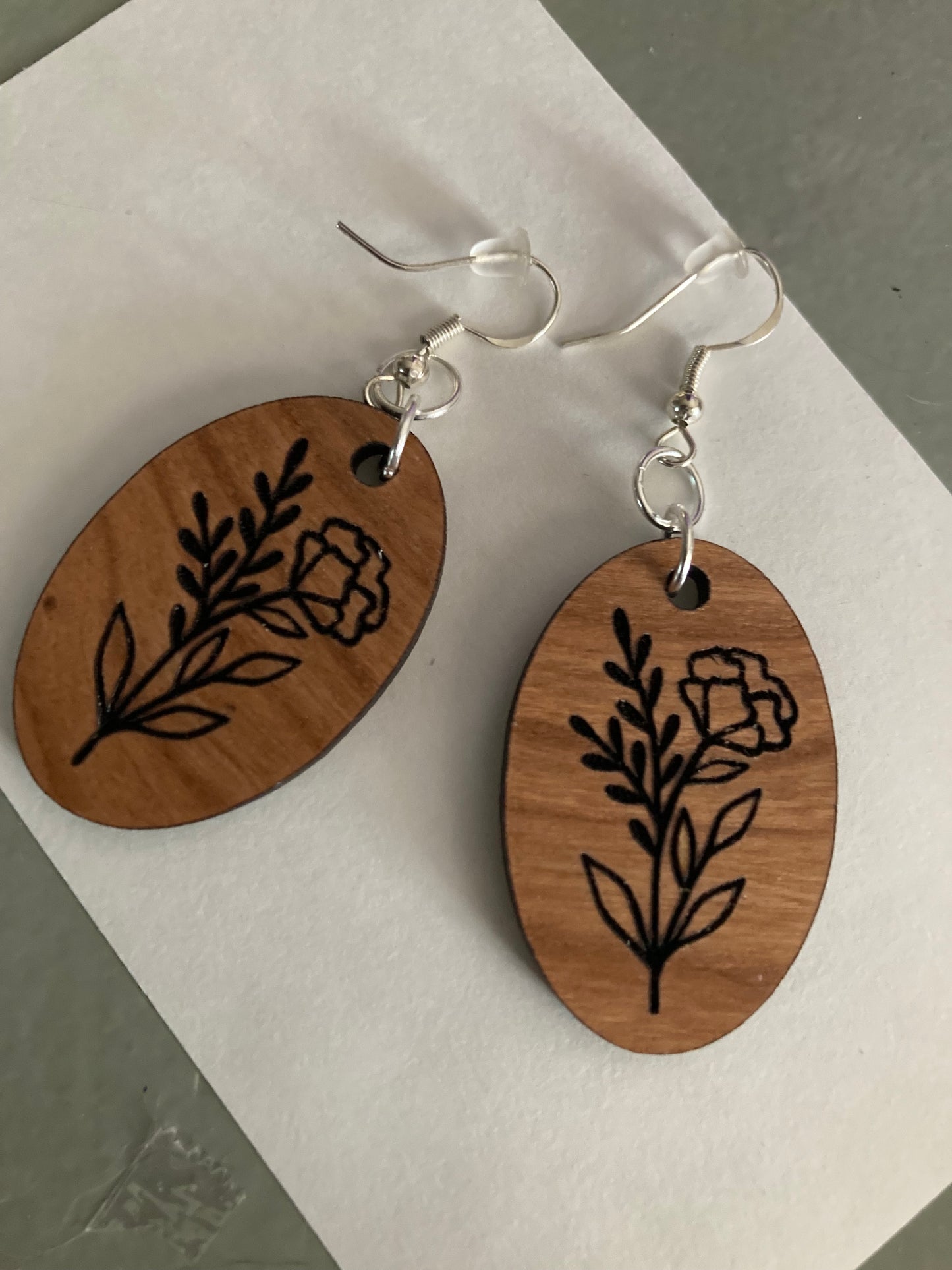 Floral earrings