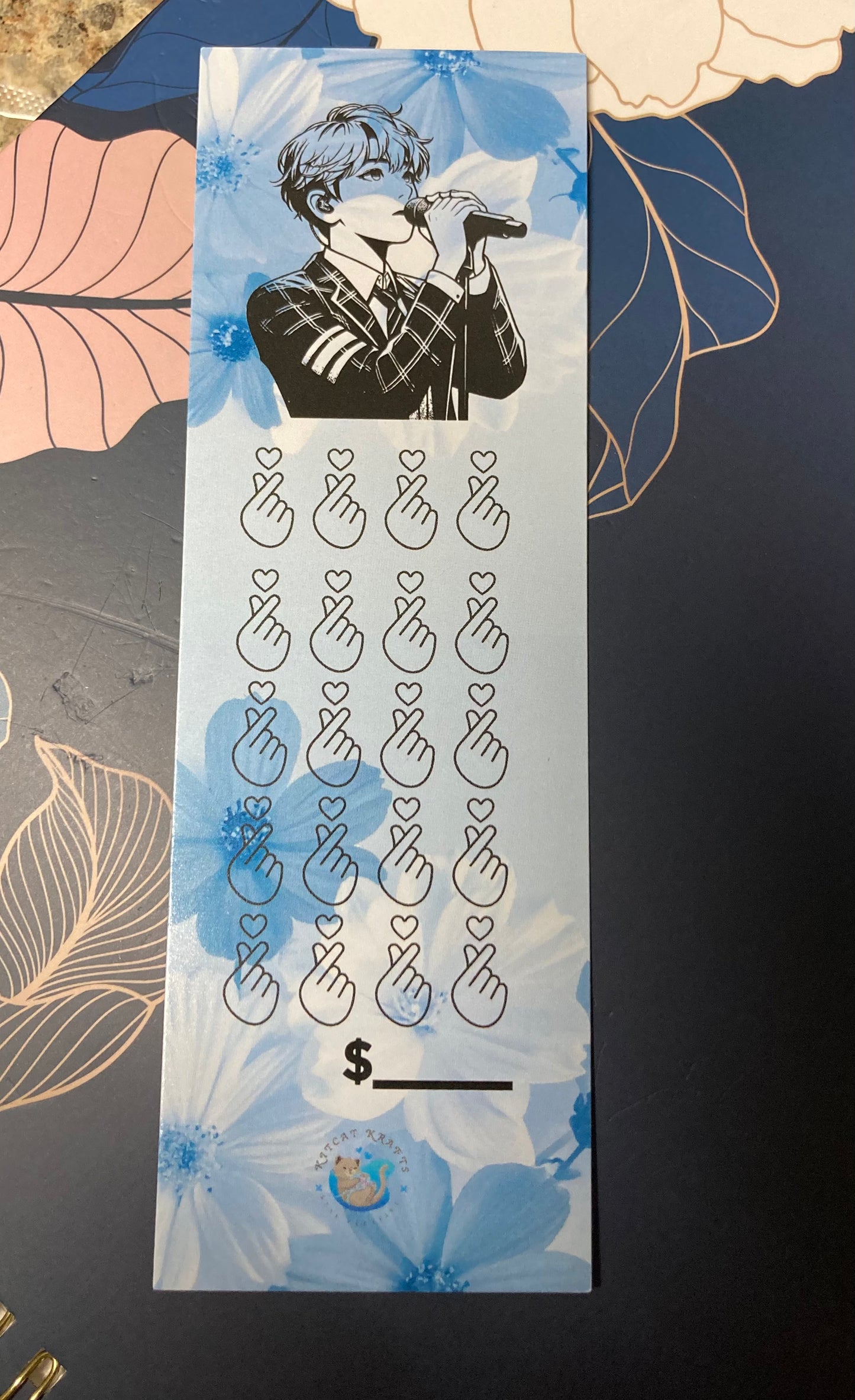 Kpop bookmarks savings challenges