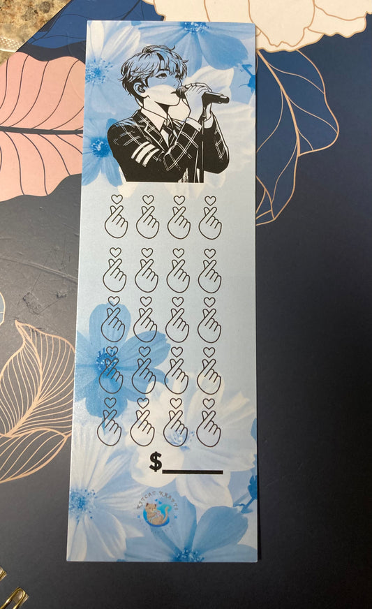 Kpop bookmarks savings challenges