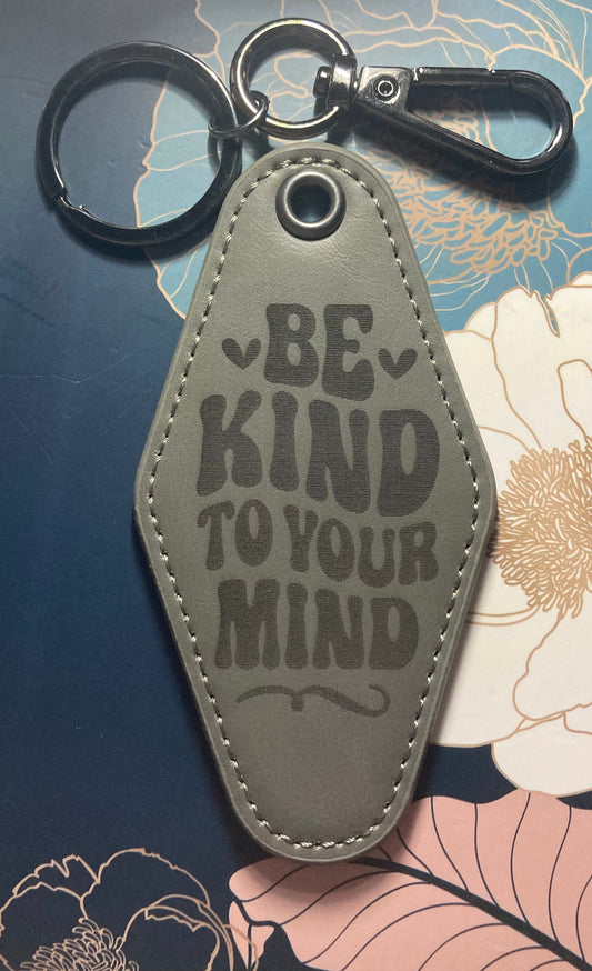 Motivational quote motel keychain