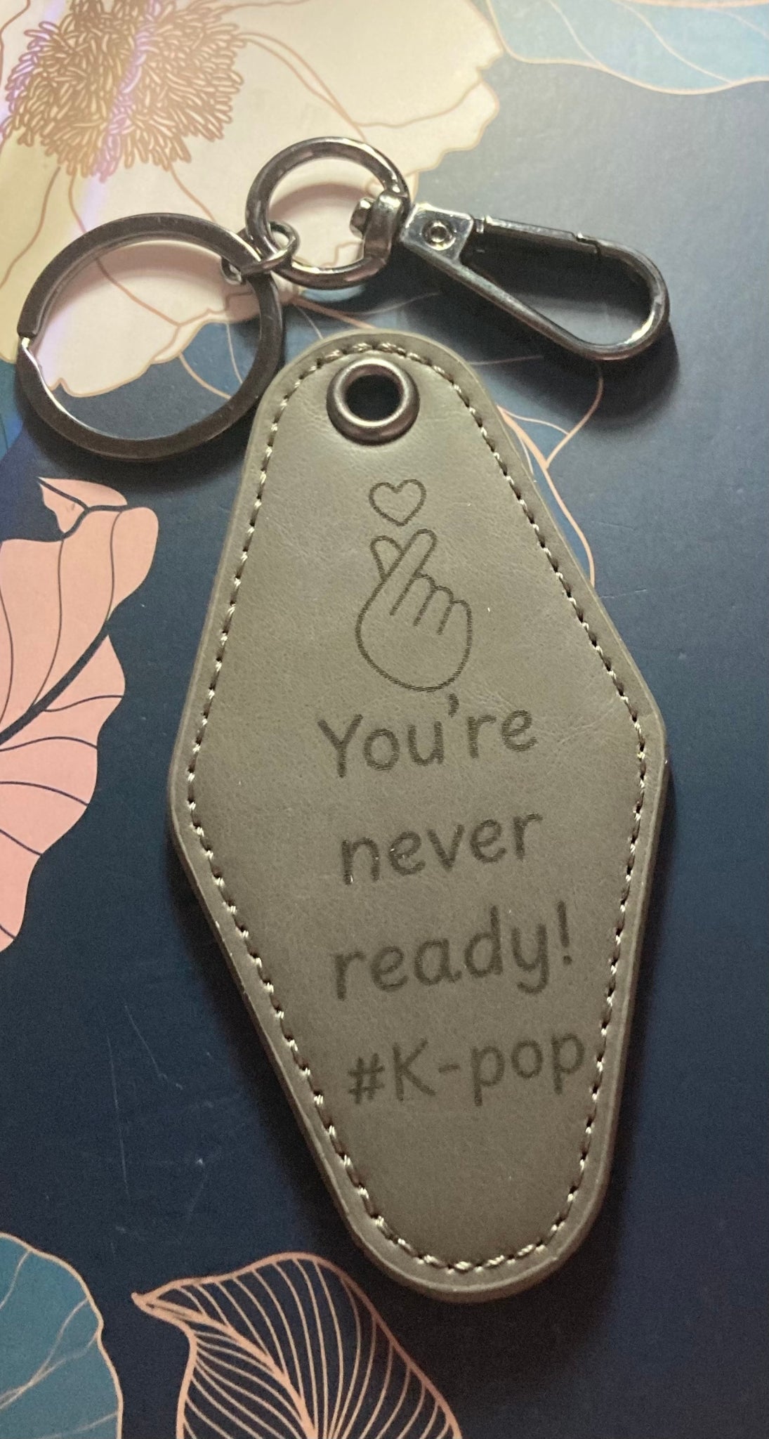 Never ready K-pop keychain